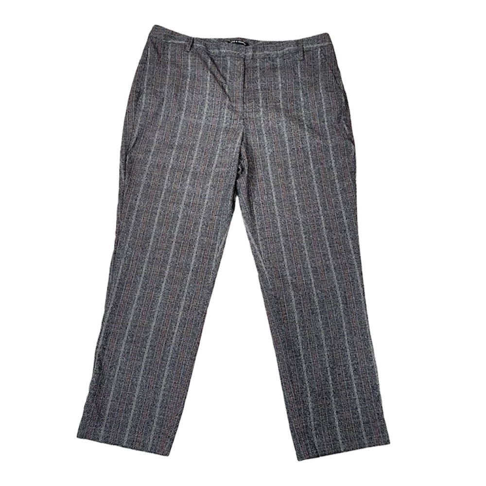 Zac & Rachel Plaid Pants Straight Leg Stretch Washable SZ 16
